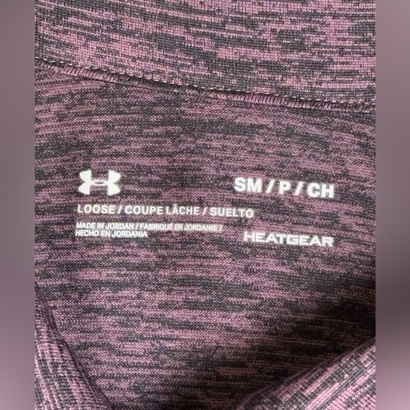 WOMENS' UNDER ARMOUR HEATGEAR LOOSE FULL ZIP JACKET Size S Pink Heathered - Picture 6 of 6